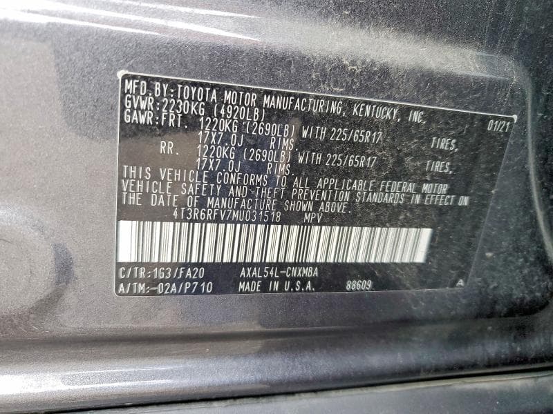 2021 TOYOTA RAV4 HYBRID XLE 14