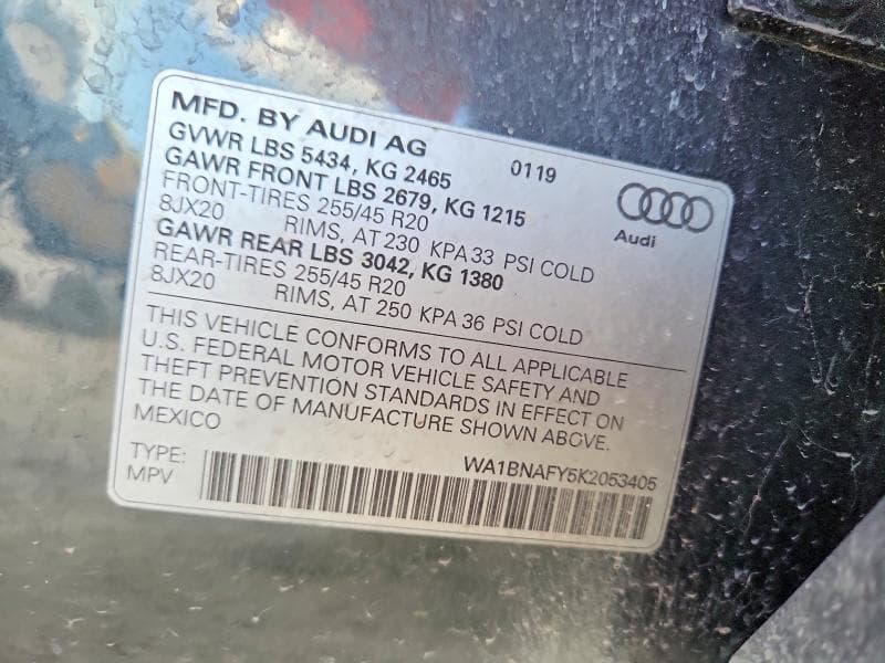 2019 AUDI Q5 PREMIUM PLUS 12