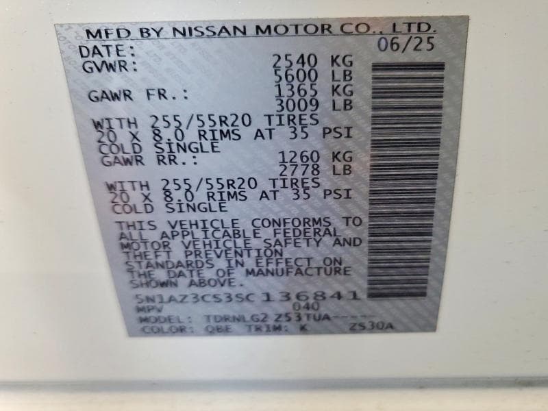 2025 NISSAN MURANO SL 13