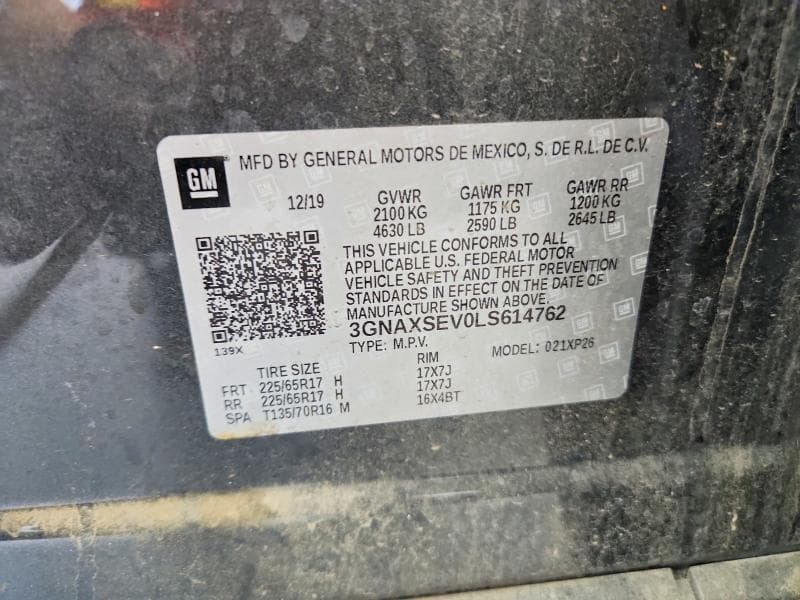 2020 CHEVROLET EQUINOX LS 13