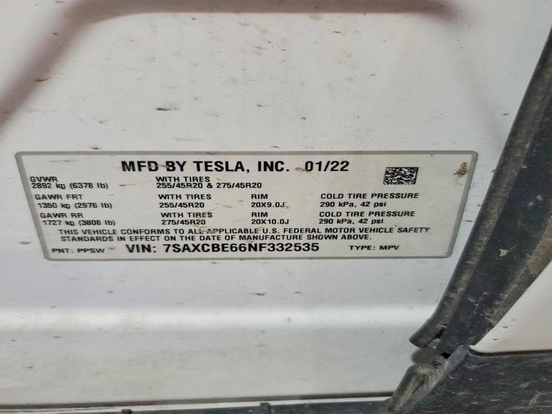 2022 TESLA MODEL X 12