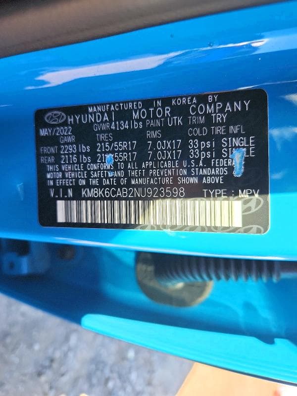 2022 HYUNDAI KONA SEL 12