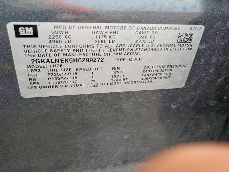 2017 GMC TERRAIN SLE 12