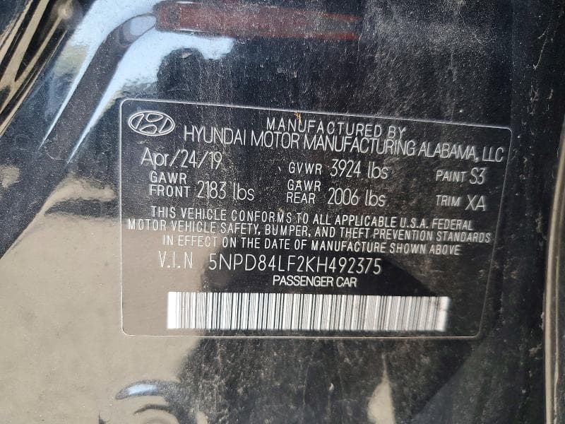 2019 HYUNDAI ELANTRA VALUE EDITION 12