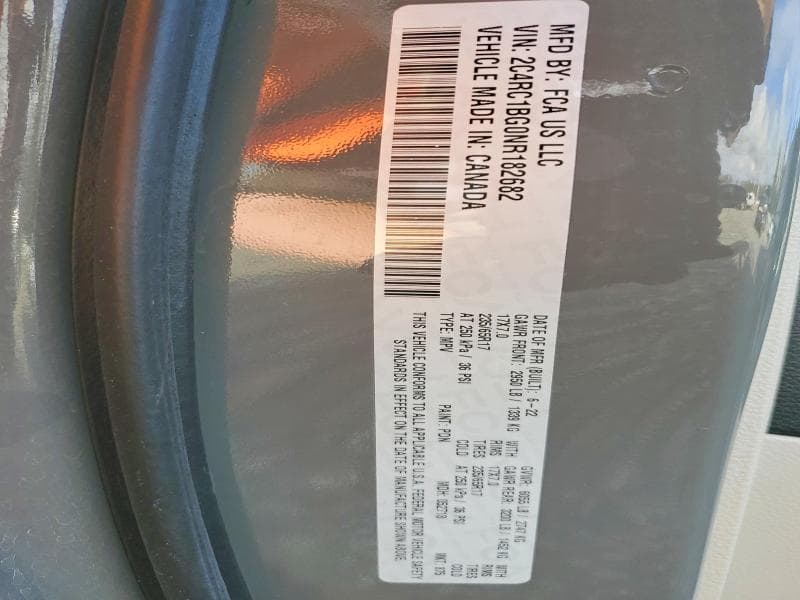 2022 CHRYSLER PACIFICA TOURING L 14