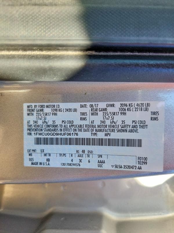 2017 FORD ESCAPE SE 13