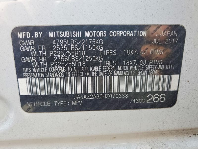2017 MITSUBISHI OUTLANDER ES 13