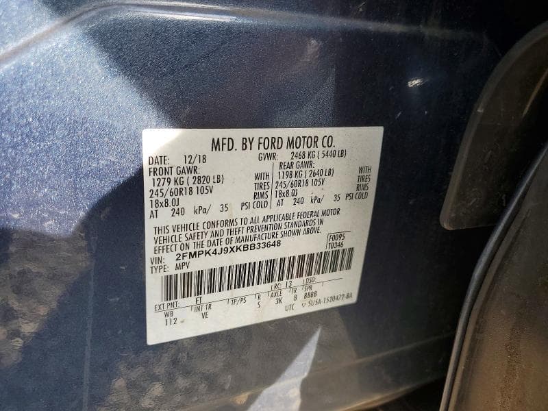 2019 FORD EDGE SEL 13