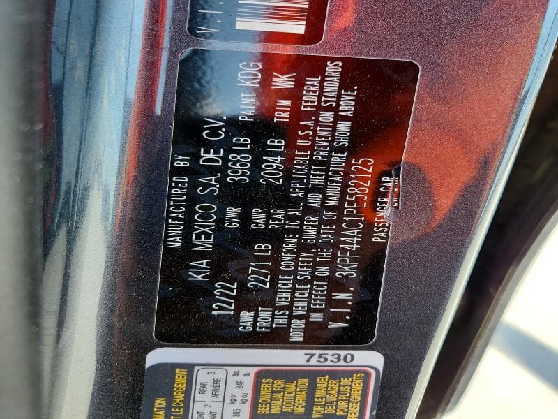 2023 KIA FORTE GT 12