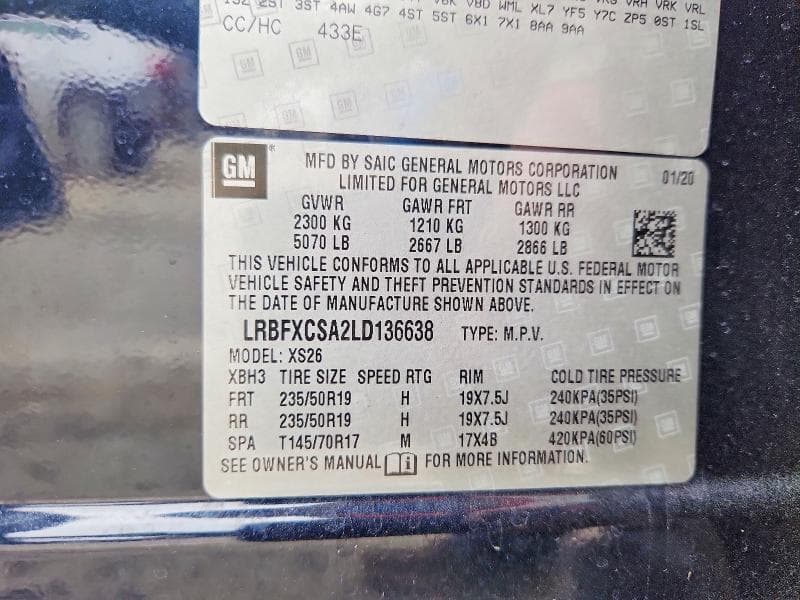2020 BUICK ENVISION ESSENCE 13