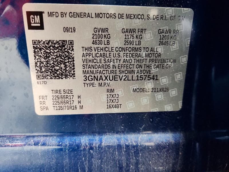2020 CHEVROLET EQUINOX LT 13