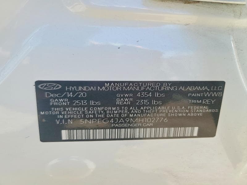 2021 HYUNDAI SONATA SE 12