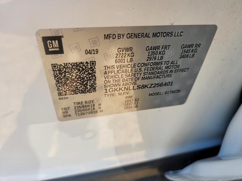 2019 GMC ACADIA SLE 12