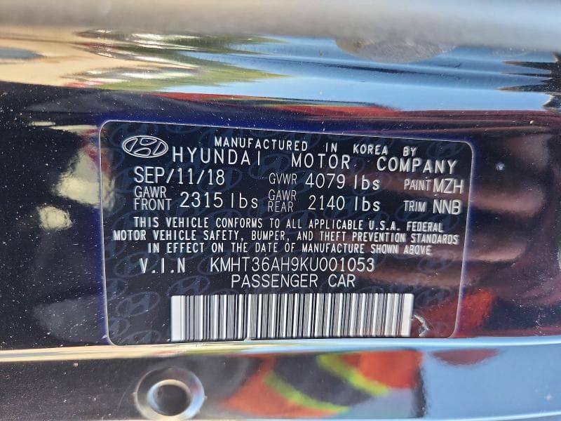 2019 HYUNDAI VELOSTER N BASE 13