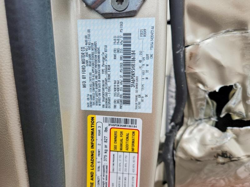 2017 FORD FUSION TITANIUM 12