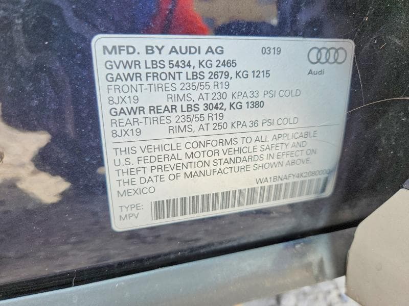2019 AUDI Q5 PREMIUM PLUS 13