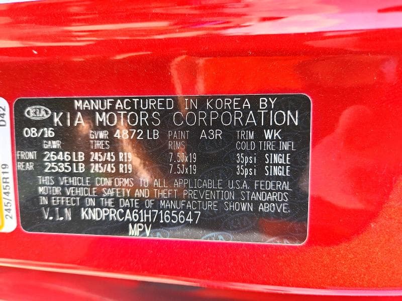 2017 KIA SPORTAGE SX 14