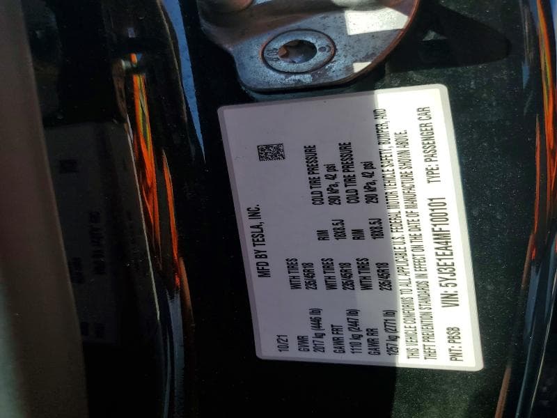 2021 TESLA MODEL 3 13