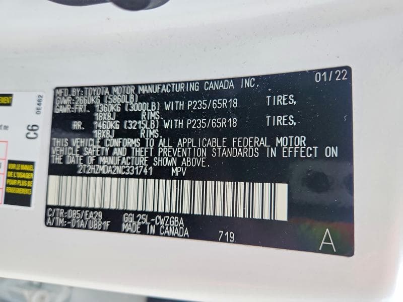 2022 LEXUS RX 350 13