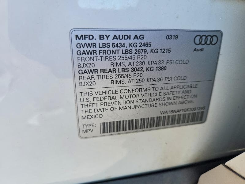2019 AUDI Q5 PREMIUM PLUS 13