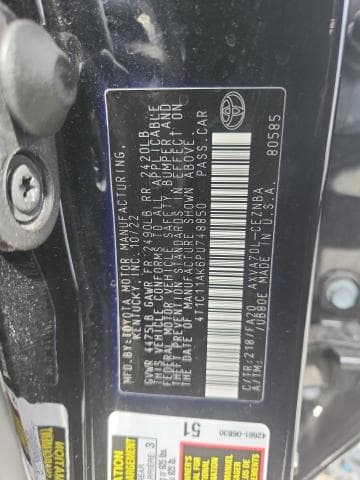 2023 TOYOTA CAMRY LE 12