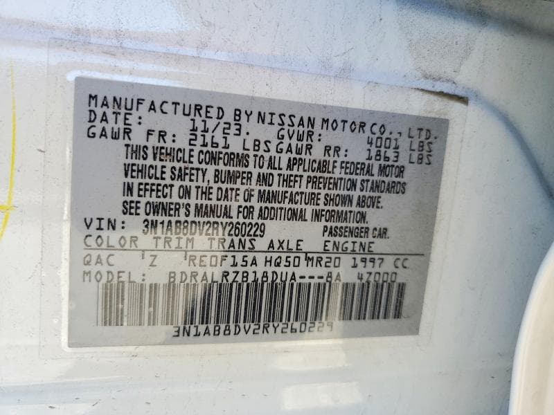 2024 NISSAN SENTRA SR 13