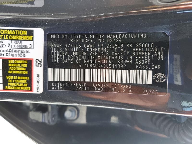 2025 TOYOTA CAMRY SE 13