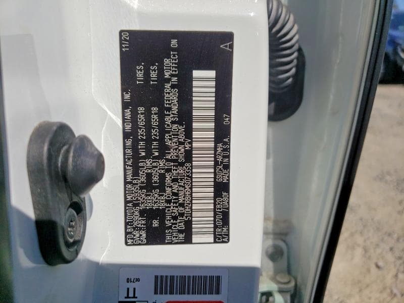 2021 TOYOTA HIGHLANDER XLE 12
