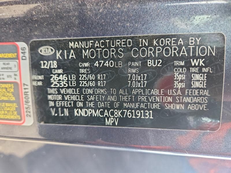2019 KIA SPORTAGE LX 13