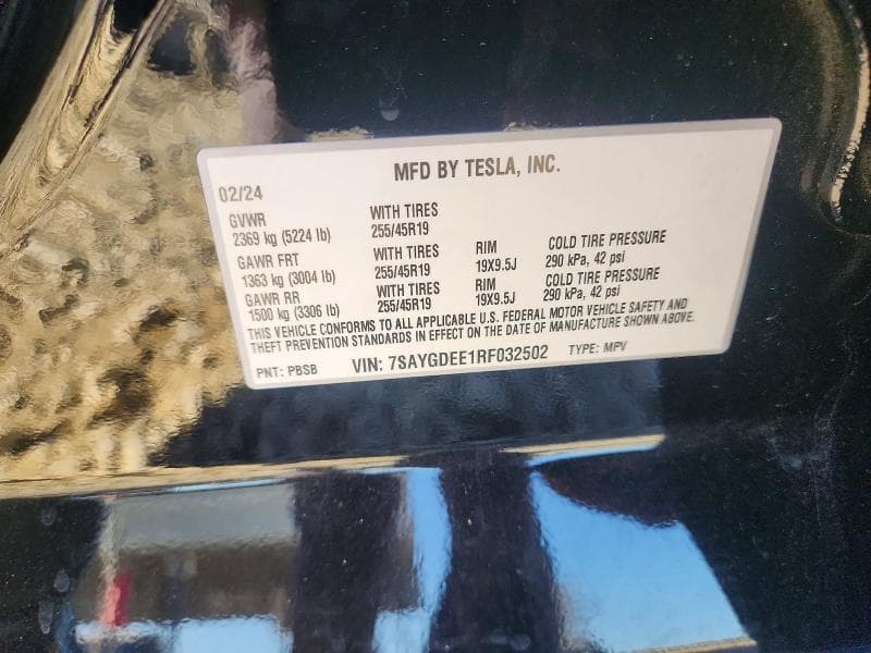 2024 TESLA MODEL Y 13