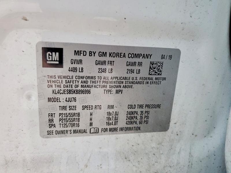 2019 BUICK ENCORE PREFERRED 13