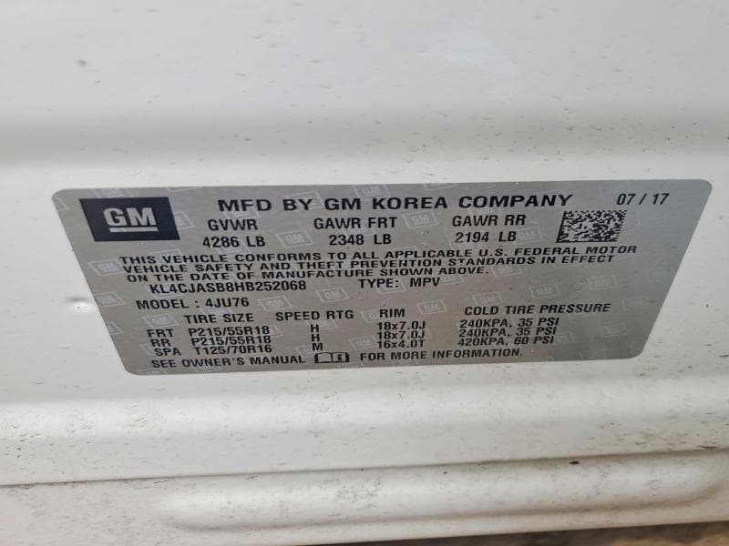 2017 BUICK ENCORE PREFERRED 14