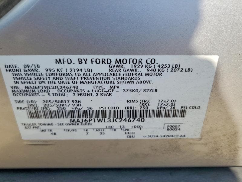 2018 FORD ECOSPORT TITANIUM 12