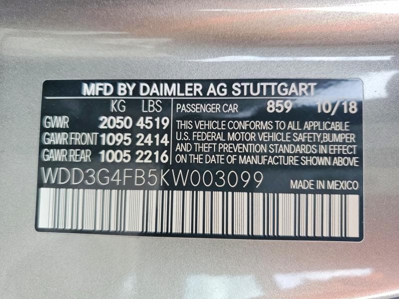 2019 MERCEDES-BENZ A 220 4MATIC 12