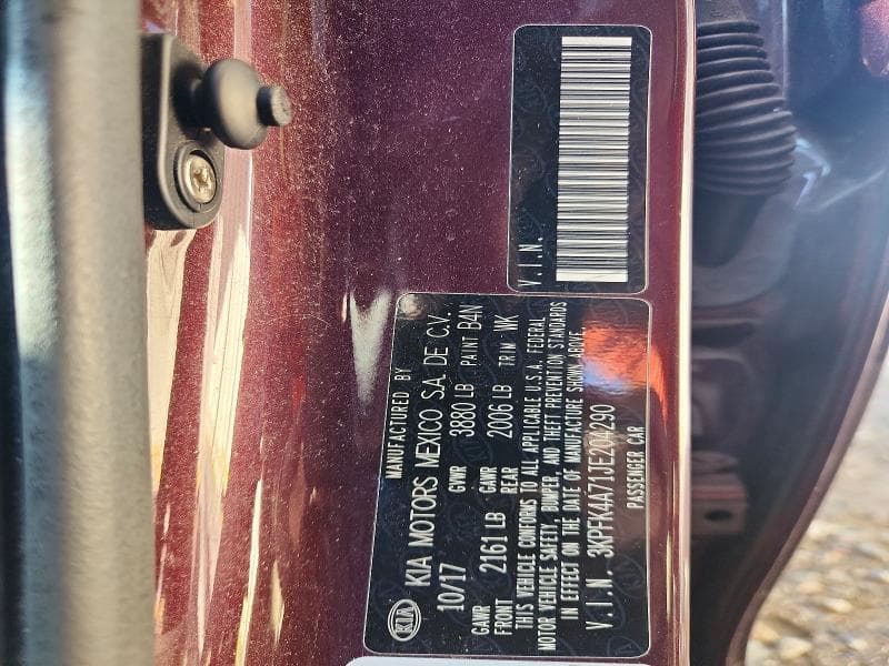 2018 KIA FORTE LX 12