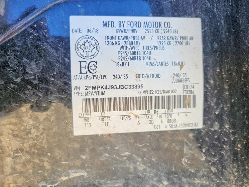 2018 FORD EDGE SEL 13