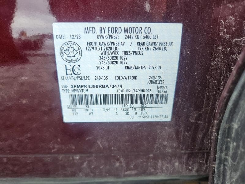2024 FORD EDGE SEL 13