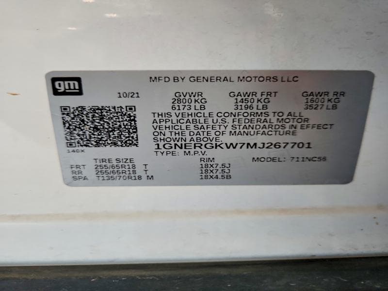 2021 CHEVROLET TRAVERSE LT 13