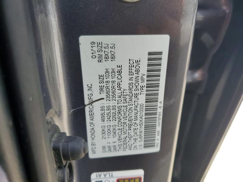 2019 HONDA CR-V EX 13