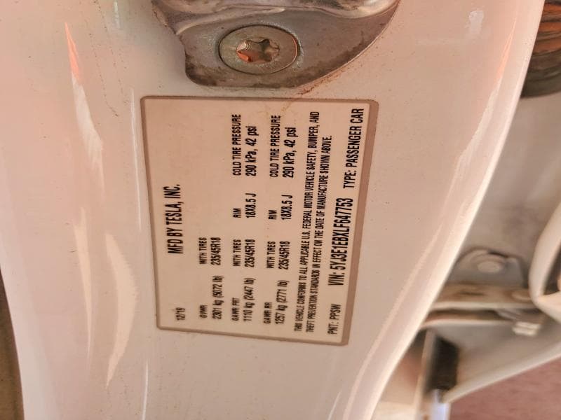 2020 TESLA MODEL 3 12