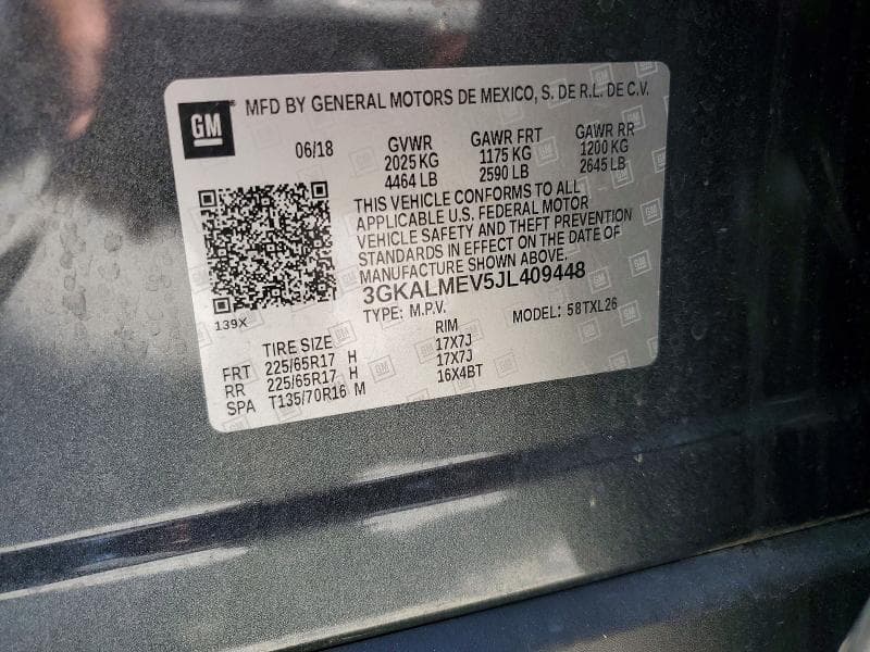 2018 GMC TERRAIN SLE 13