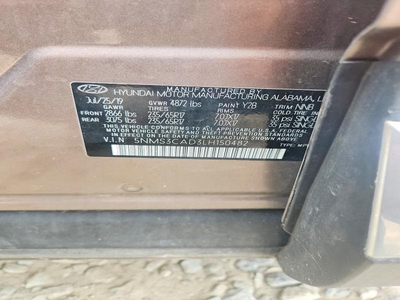 2020 HYUNDAI SANTA FE SEL 12