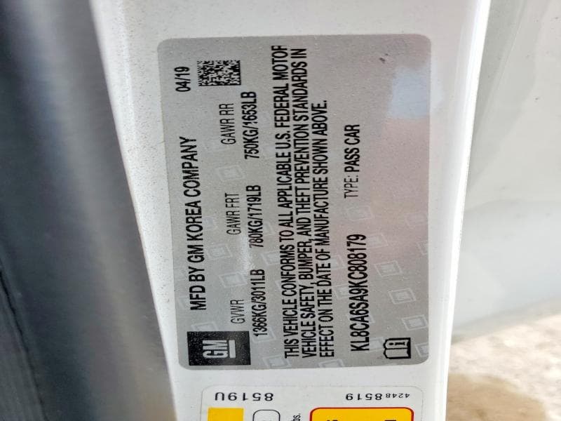 2019 CHEVROLET SPARK LS 13