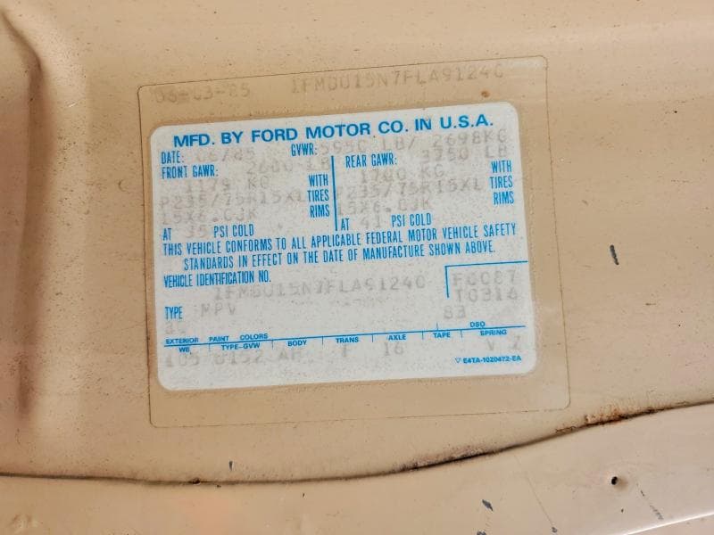 1985 FORD BRONCO U100 13
