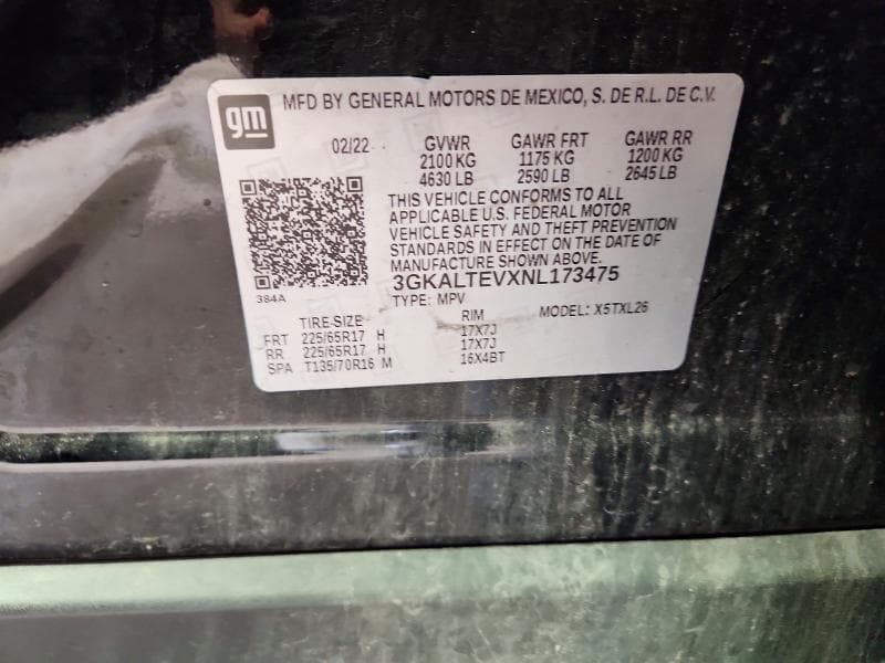 2022 GMC TERRAIN SLE 12
