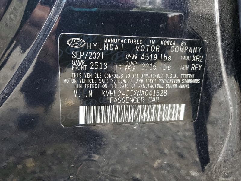2022 HYUNDAI SONATA HYBRID BLUE 13