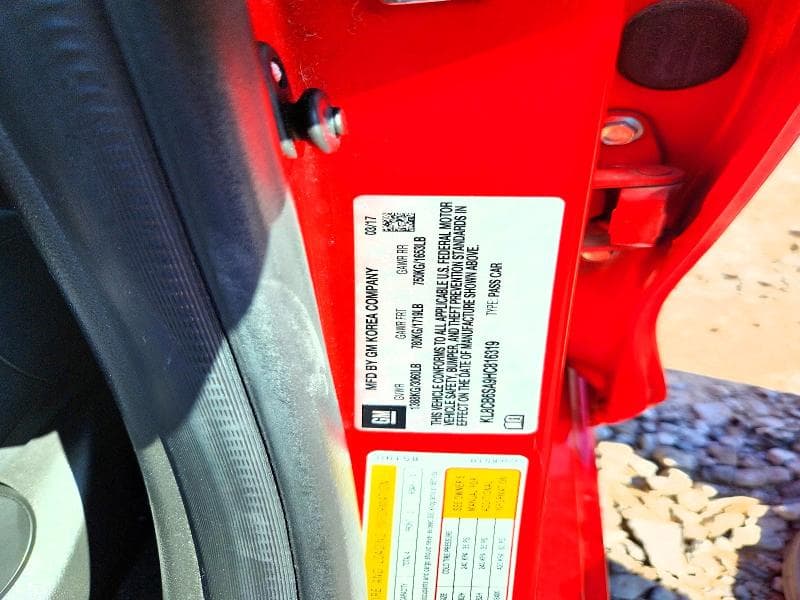 2017 CHEVROLET SPARK LS 14