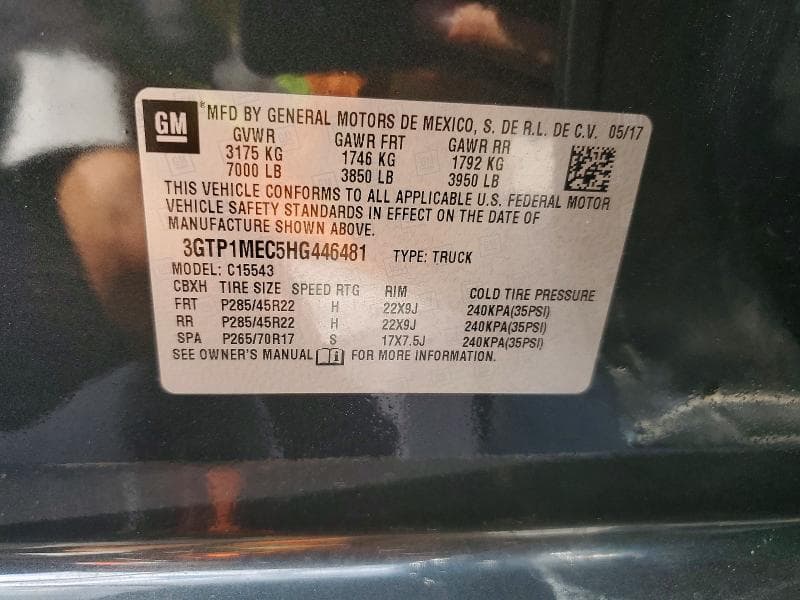 2017 GMC SIERRA C1500 SLE 12