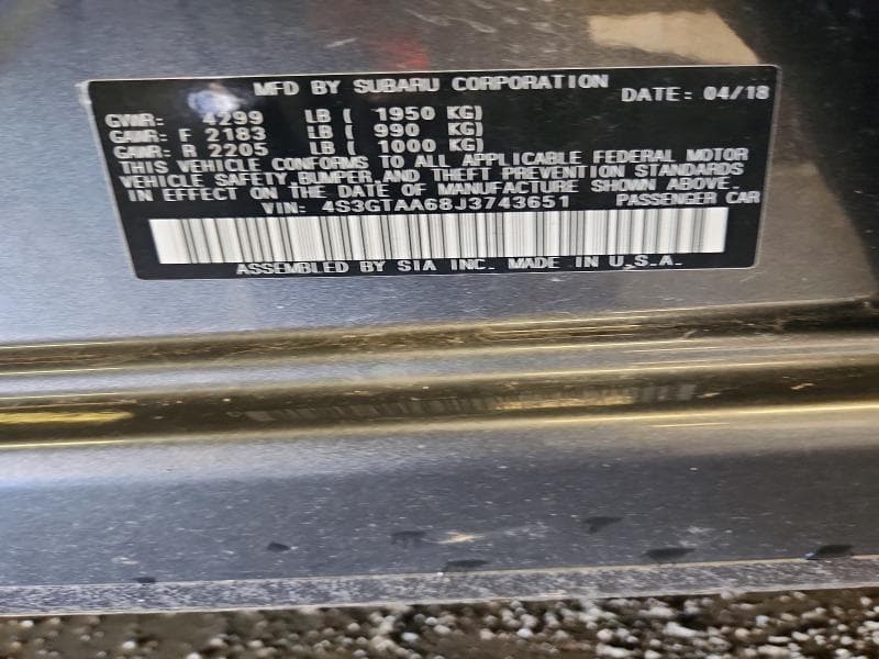2018 SUBARU IMPREZA 13