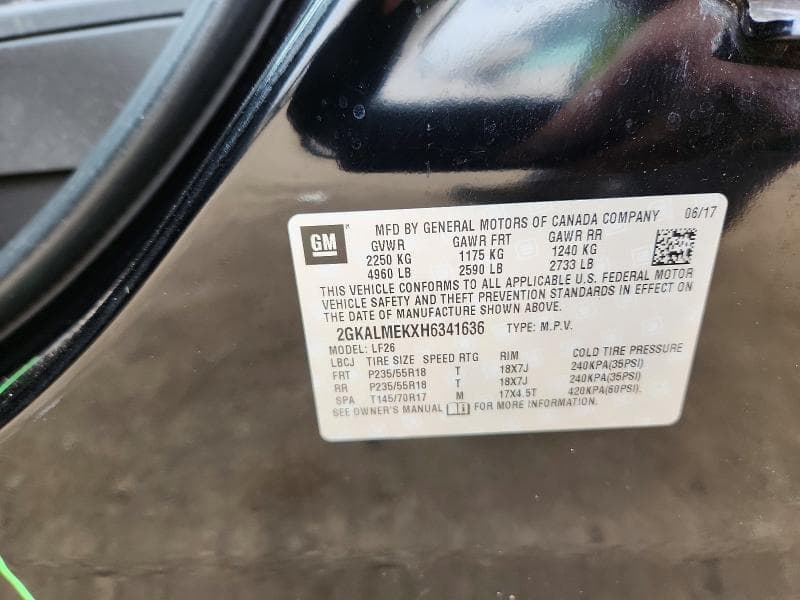 2017 GMC TERRAIN SLE 13